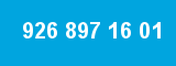 926 897 16 01 926 897 16 01